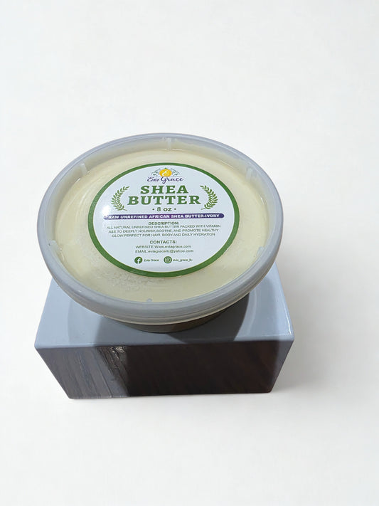 100% Raw Unrefined Shea Butter 8oz Ivory
